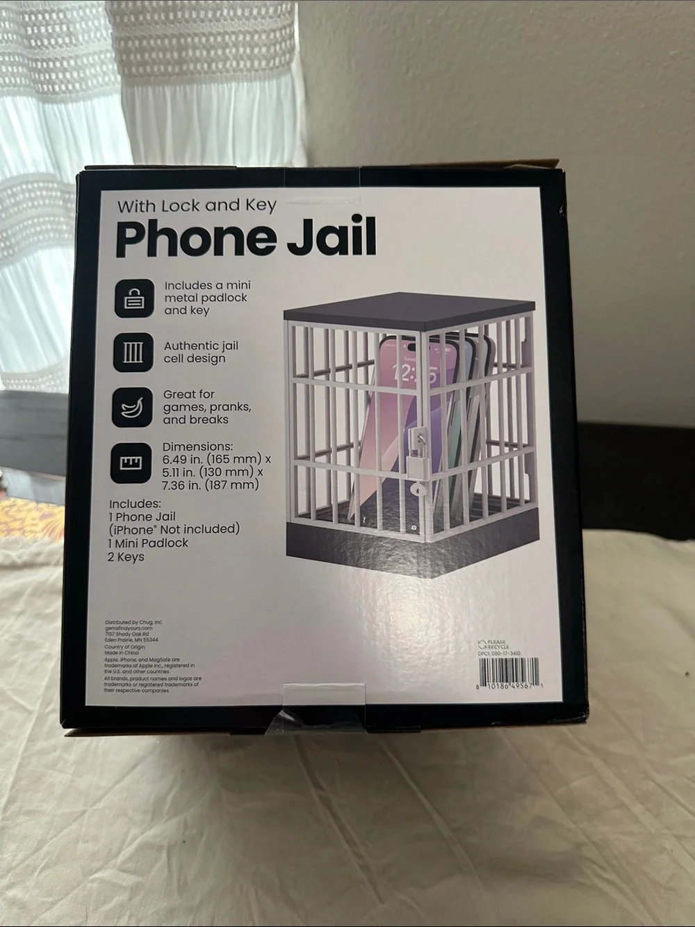 Phone Jail Lockbox for Smartphones - Black New in Box